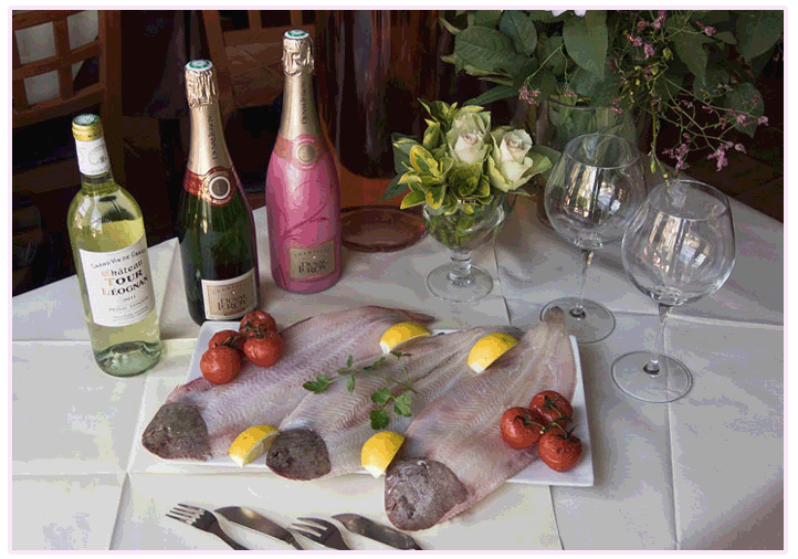 Auberge Fleurie Fayence, spécialités de poisson frais